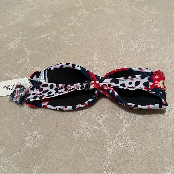 F21 Animal Floral Print Two-Piece Bikini Set - Picture 2 of 5